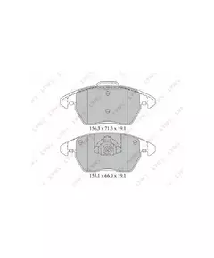Lynx BD2206 Колодки тормозные дисковые перед