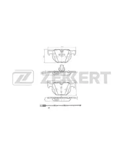 Колодки тормозные Zekkert BS1017