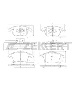 Колодки тормозные дисковые передние на Ford Mondeo V 14- / Колодки передние на форд мондео 5