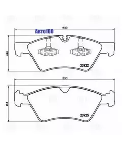 Колодки тормозные MERCEDES W164 (ML)/X164 (GL)/W211/W251 04> передние