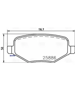 Колодки тормозные FORD EXPLORER V 11- задние