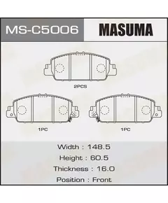 Колодки тормозные Honda Accord (CR) 13- передние MASUMA