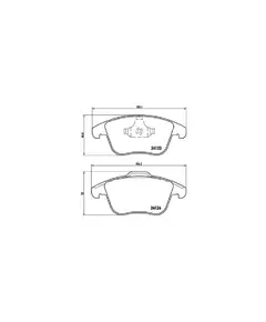 Колодки тормозные FORD MONDEO 07>/S-MAX 06>/VOLVO S80 06>/XC70/V70 07> передние