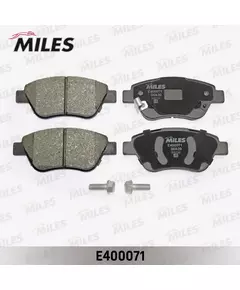 Miles E400071 Колодки тормозные (Смес, Low-Metallic) передние (FIAT ALBEA/DOBLO (119)/ OPEL CORSA D) (без датчика + болты) (TRW GDB1700) E400071