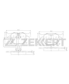 Колодки тормозные Zekkert XZK-BS-1137