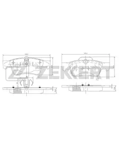 Колодки тормозные Zekkert XZK-BS-1145