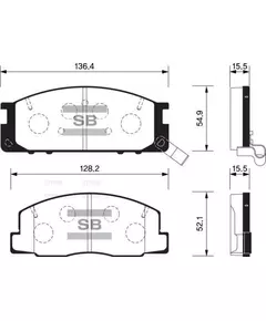 Колодки Передние SANGSINBRAKE SP1464