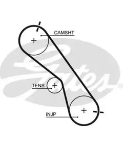 Ремень ГРМ Toyota Land Cruiser Prado (J120) 02-, Hilux 05- Gates - Gates арт. 5560XS