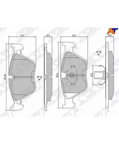 Колодки тормозные перед BMW X3 E83/3 E46