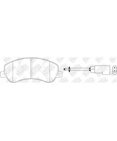 Колодки тормозные NiBK PN0444W Передние