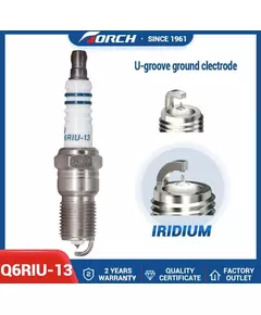 Свеча зажигания иридиевая, 1 шт. TORCH IRIDIUM+U Q6RIU-13 - FORD C-MAX, MONDEO, FOCUS / MAZDA 3, MAZDA 6, MPV / VOLVO S40, S80