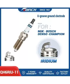 Свеча зажигания иридиевая TORCH IRIDIUM+U QH6RIU-11 (1 шт.) - CHEVROLET CAPTIVA / FORD MONDEO, FUSION, FOCUS, KUGA / MAZDA 3, CX-7 / OPEL ASTRA J