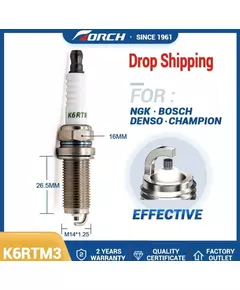 Свеча зажигания TORCH EFFECTIVE+U K6RTM3 (1 шт.) - GEELY EMGRAND 7 / HAIMA S5 / JAC J5 / BRILLIANCE M2, V3, V5