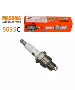 Свеча зажигания, 1 шт. MASUMA S035C (аналог NGK BP6HS / 4511) для ГАЗ Соболь, ГАЗель (ЗМЗ-402, УМЗ-4215), Волга (3102, 3110) / УАЗ 3151 (ЗМЗ-402), УАЗ 3153 (УМЗ-420), УАЗ Хантер (УМЗ-4218) / RENAULT Traffic / OPEL Admiral, Rekord, Kadett, Manta