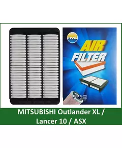 Фильтр воздушный AMD.JFA88 для MItsubishi ASX Lancer X Outlander II (XL)/ CITROEN C-Crosser / PEUGEOT 4008 4007 на Митсубиси Лансер 10 Оутлендер 2 XL Пежо Ситроен аналогичен MANN FILTER C 27 003/1