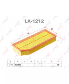 Фильтр воздушный LYNXauto LA-1212