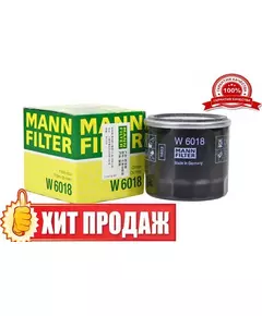 Фильтр масляный W6018 Mazda CX-5, CX-7, 2 (DL), 3 (BM), 6 (GJ) - all 2,0-2,5 SkyActiv-G