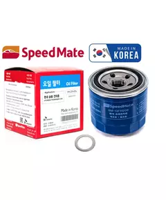 Фильтр масляный+прокладка сливной пробки Speedmate (Корея) SMOFH006 (26300-35505/26300-35503/21513-23001) Hyundai Solaris; Creta; ix35; Accent; Getz; Kia Rio; Sportage; фильтр хёндай солярис