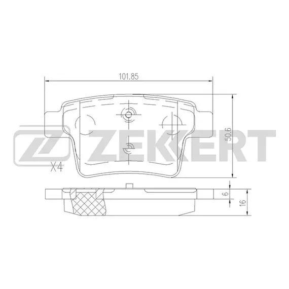 Колодки тормозные дисковые задние на Ford Mondeo III после 2004г выпуска / колодки задние на форд мондео