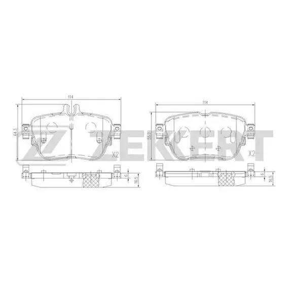 Тормозные колодки Zekkert BS1527