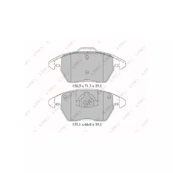 Lynx BD2206 Колодки тормозные дисковые перед