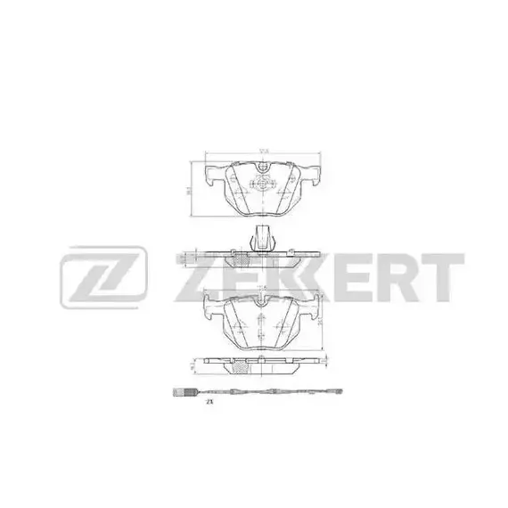 Колодки тормозные Zekkert BS1017