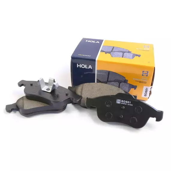 Колодки тормозные передние HOLA BD881 RENAULT Duster (+ABS), Kaptur, Megane III, Fluen (к-т4шт)