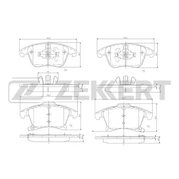 Колодки тормозные дисковые передние на Ford Mondeo V 14- / Колодки передние на форд мондео 5