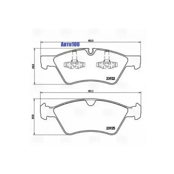 Колодки тормозные MERCEDES W164 (ML)/X164 (GL)/W211/W251 04> передние