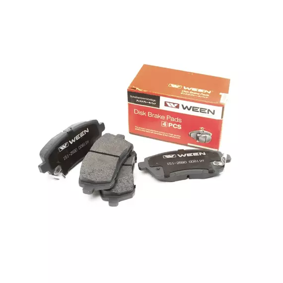 Колодка тормозная передняя Ford Fiesta VI, Mazda 2 (DE), Peugeot Swift IV, Subaru Justy ОЕМ 1550219 WEEN арт. 151-2590