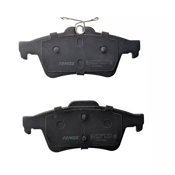 Колодки тормозные задние Fenox BP43028 (комплект 4шт) CADILLAC,CITRO N,FORD,JAGUAR ,MAZDA,NISSAN ,OPEL,PEUGEOT,RENAULT,SAAB,VOLVO
