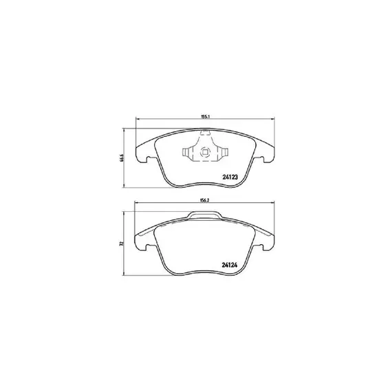 Колодки тормозные FORD MONDEO 07>/S-MAX 06>/VOLVO S80 06>/XC70/V70 07> передние
