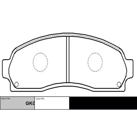 Колодки тормозные CTR GK0152