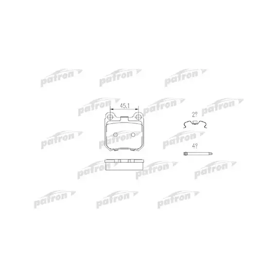 Колодки тормозные Задние дисковые для автомобилей Opel Опель OMEGA Омега SENATOR VECTRA Вектра PATRON PBP525