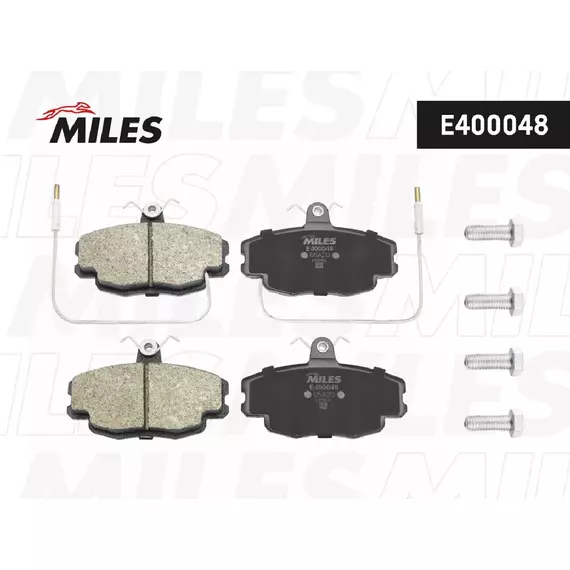 Колодки тормозные (Новая смесь) RENAULT LOGAN 04-/SANDERO 08-/CLIO 91- передние с датчиком E400048