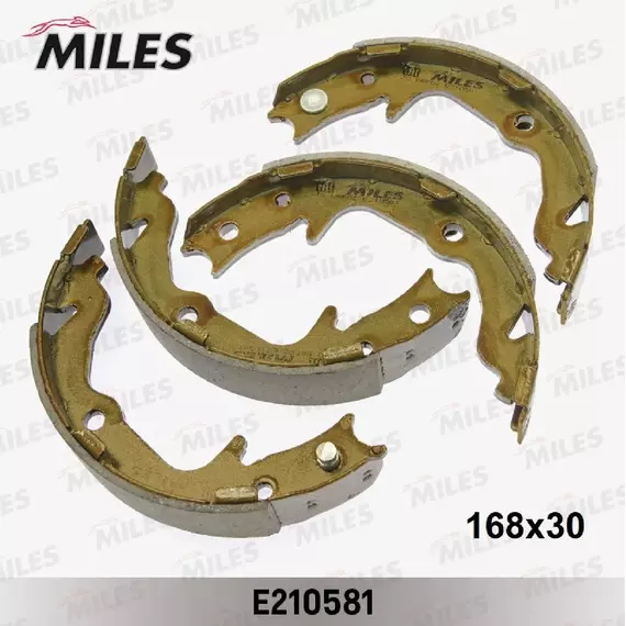 Колодки ручного тормоза MILES E210581 Lancer X / ASX 167*30 E210581 (1шт)