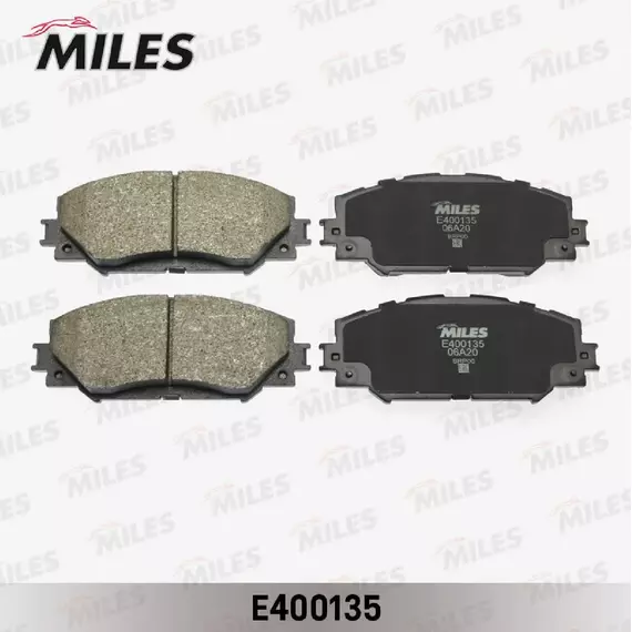 Колодки тормозные (Новая смесь) TOYOTA AURIS 1.4-1.6 07-/COROLLA 1.4 07-/RAV 4 06- передние E400135