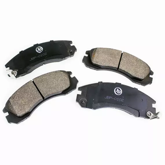 Колодки тормозные передние JBP0102 Just Drive для Mitsubishi Outlander, Outlander XL, Pajero II, Pajero Sport/ Джаст Драйв для Митсубиси Аутлендер, Аутлендер XL, Паджеро 2, Паджеро Спорт