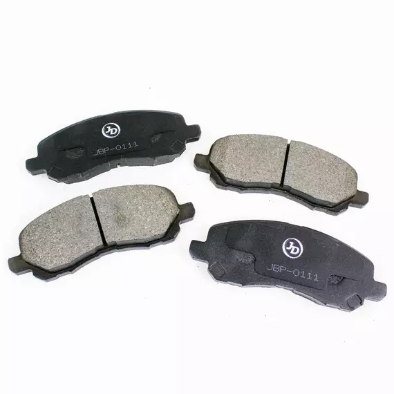 Колодки тормозные передние JBP0111 Just Drive для Dodge Caliber, Mmitsubishi Galant, Lancer Cedia, Lancer, Outlander / Джаст Драйв для Додж Калибр, Митсубмиси Галант, Лансер Седия, Лансер, Аутлендер