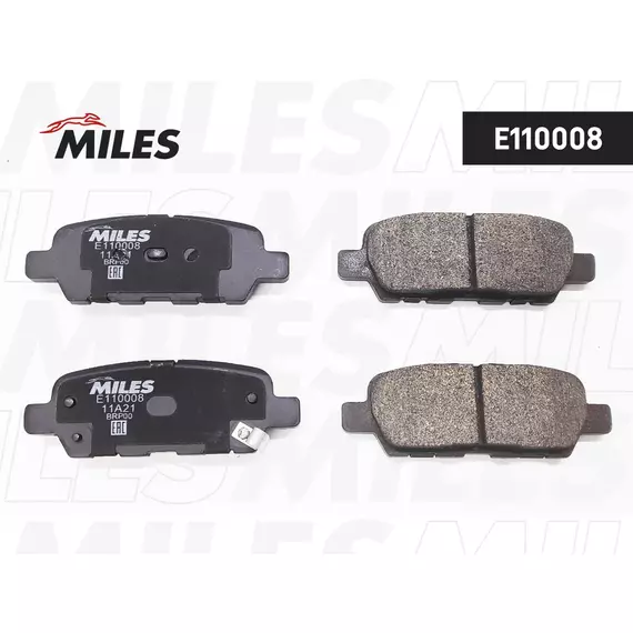Тормозные колодки задние MILES E110008 для а/м Renault Koleos II, Nissan Murano Z51, Teana J32