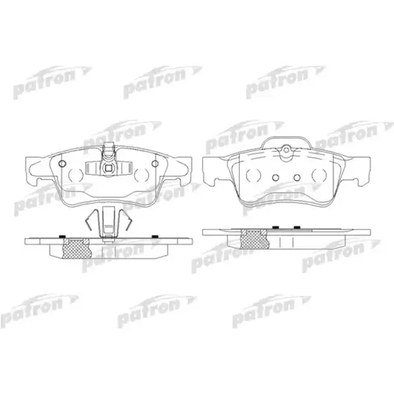 Колодки тормозные дисковые задние для MERCEDES-BENZ G-CLASS (W463) / M-CLASS (W164) / Patron PBP1831