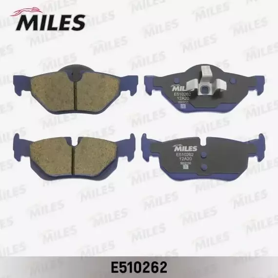 Колодки тормозные MILES E510262 Задние