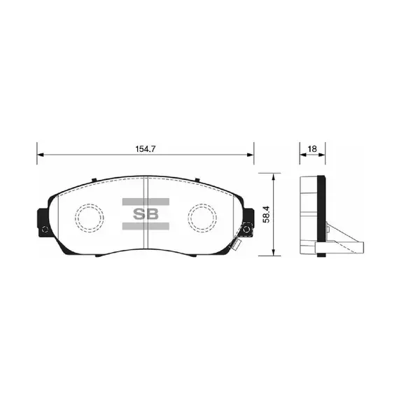 Колодки тормозные Sangsin Brake SP2115 Передние