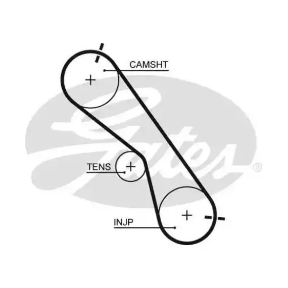 Ремень ГРМ Toyota Land Cruiser Prado (J120) 02-, Hilux 05- Gates - Gates арт. 5560XS