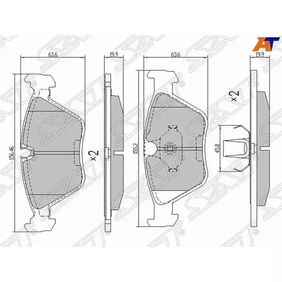 Колодки тормозные перед BMW X3 E83/3 E46