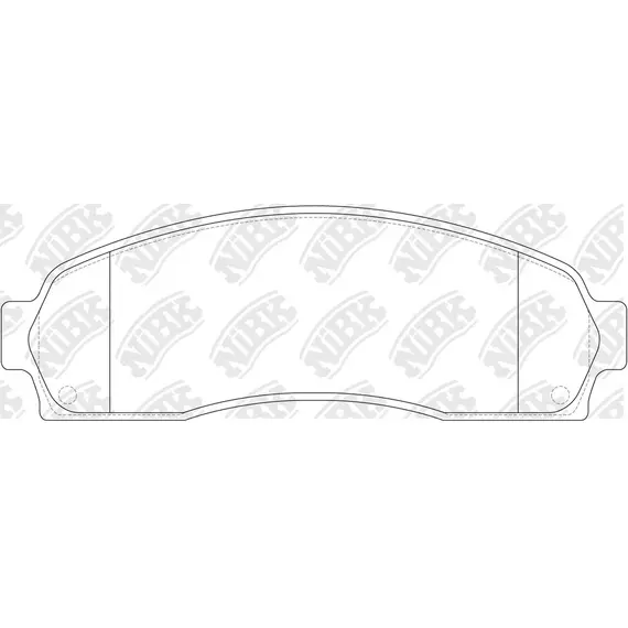 Колодки тормозные NiBK PN0378 Передние