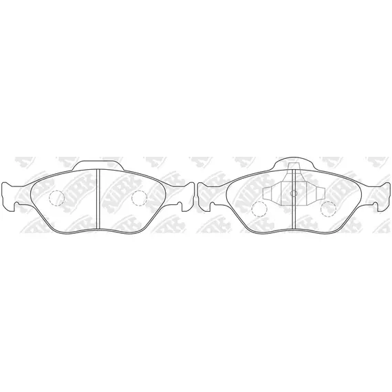 Колодки тормозные NiBK PN5495 Передние