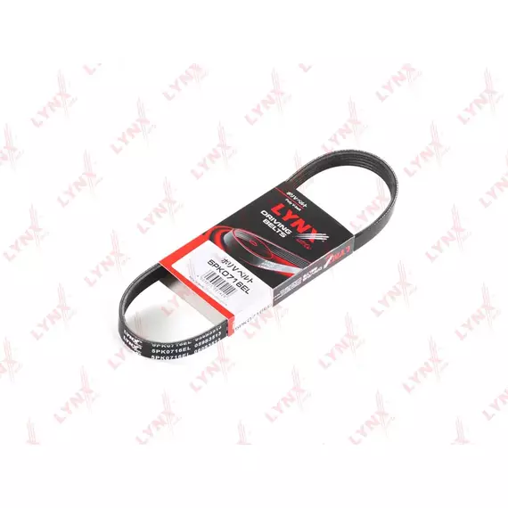 Ремень поликлиновой эластичный 5PK0716EL MAZDA 3 (2002-2009)/ MAZDA 5 (2005) - LYNXauto арт. LF51-15-908 ,LF51-15-908A ,LF51-15-908B ,LFY2-15-SAX