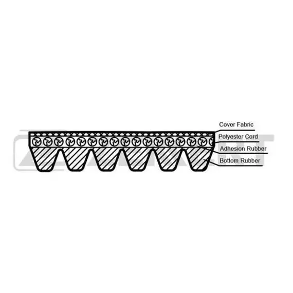 Ремень поликлиновый "Zekkert" Nissan X-Trail (T31) 07- Renault Koleos 08- Opel Astra G 02- Vectra B C 00- - Zekkert арт. kr6pk1805