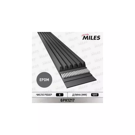 Ремень для а/м ГАЗ-3110 406дв короткий - MILES арт. AD15296